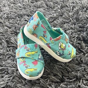 Toms Toddler Miami Alligators-Aqua Glow In The Dark size 5. New Never Worn. NWOT